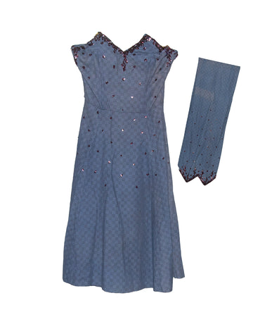 Vintage Strapless 40's Dress