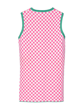 Pink & White Checker Dress
