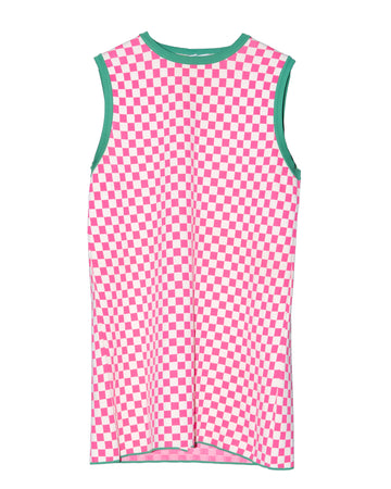 Pink & White Checker Dress