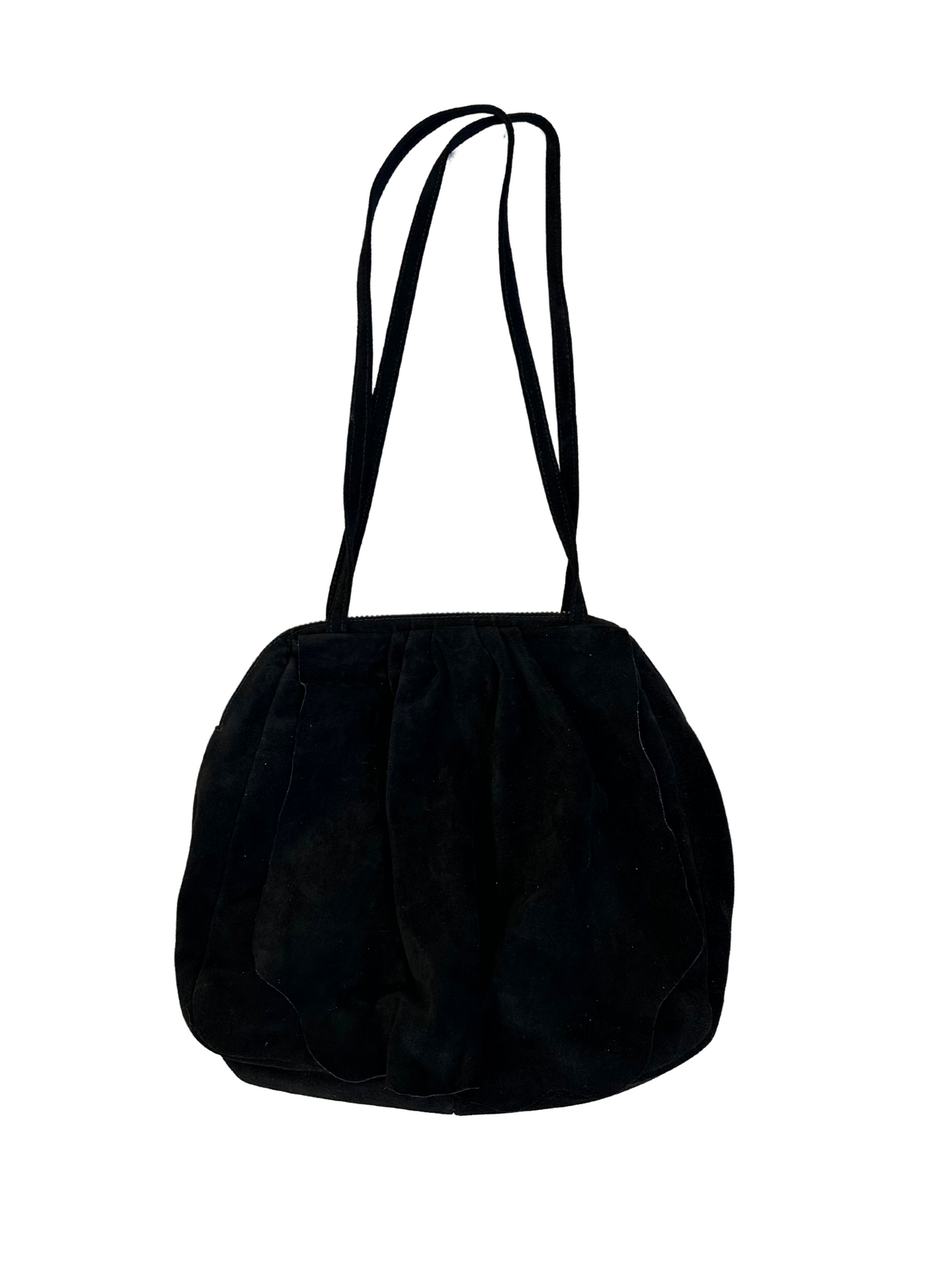 Vanessa Mooney Black Suede Handbag Vintage Items Default