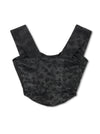 The Heather Top - Black Jacquard