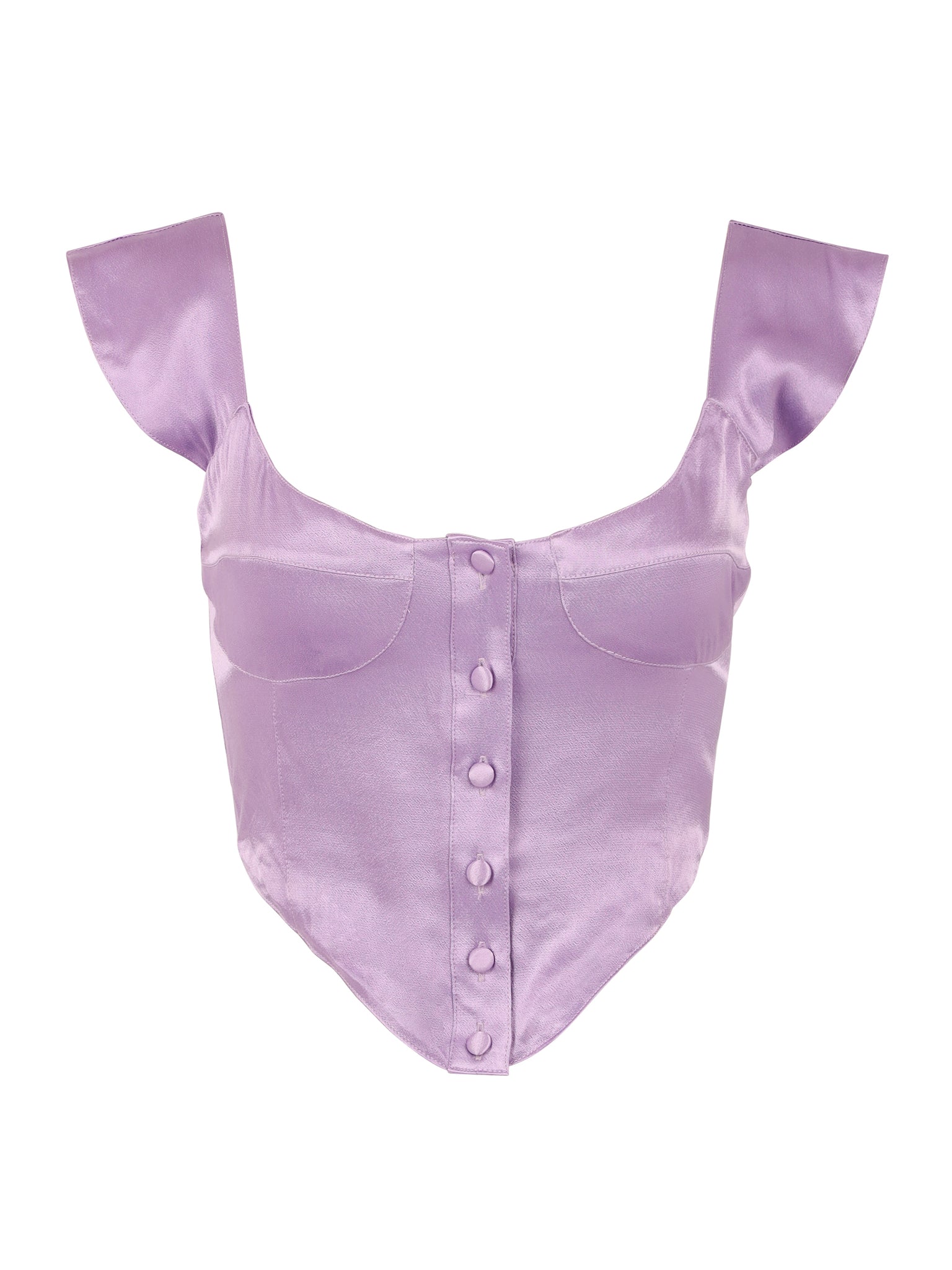 Lilac Satin Tube Top — Shop Love Note