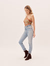The Elle Top - Orange Paisley