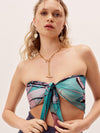 The Neptune Bandana Top & Ribbon Scrunchie Set - 60's Pastel