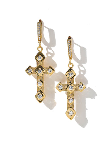 The Angel Cross Earrings