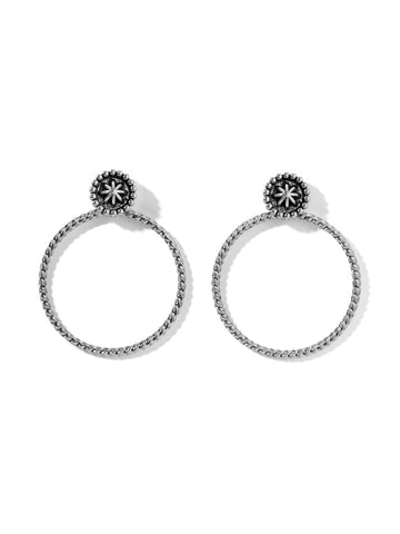The Drea Hoop Earrings - Silver