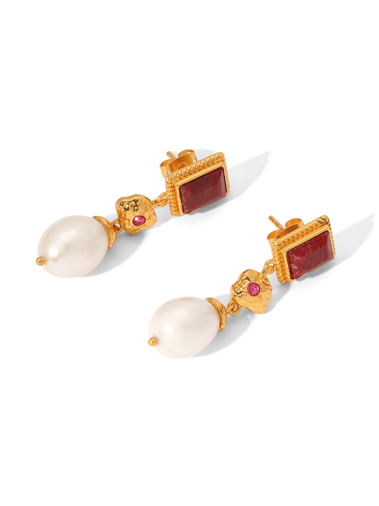 The Ensley Ruby Earrings
