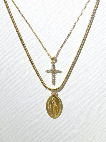The Madonna Cross Necklace