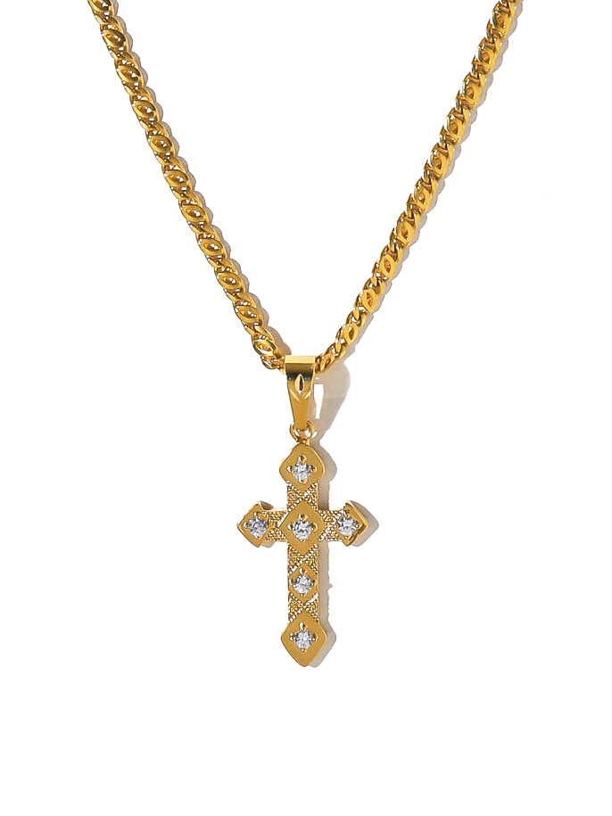 Vanessa Mooney The Angel Cross Necklace Necklaces Gold