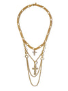 The Angel Layered Cross Necklace