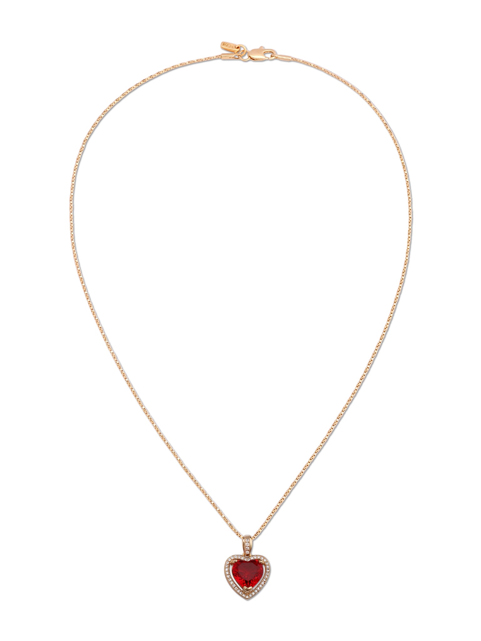 Vanessa mooney ruby heart necklace Clearance