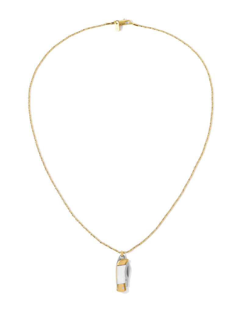 The Pocket Knife Necklace - Bone