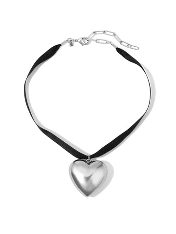 The Holy Heart Choker - Silver