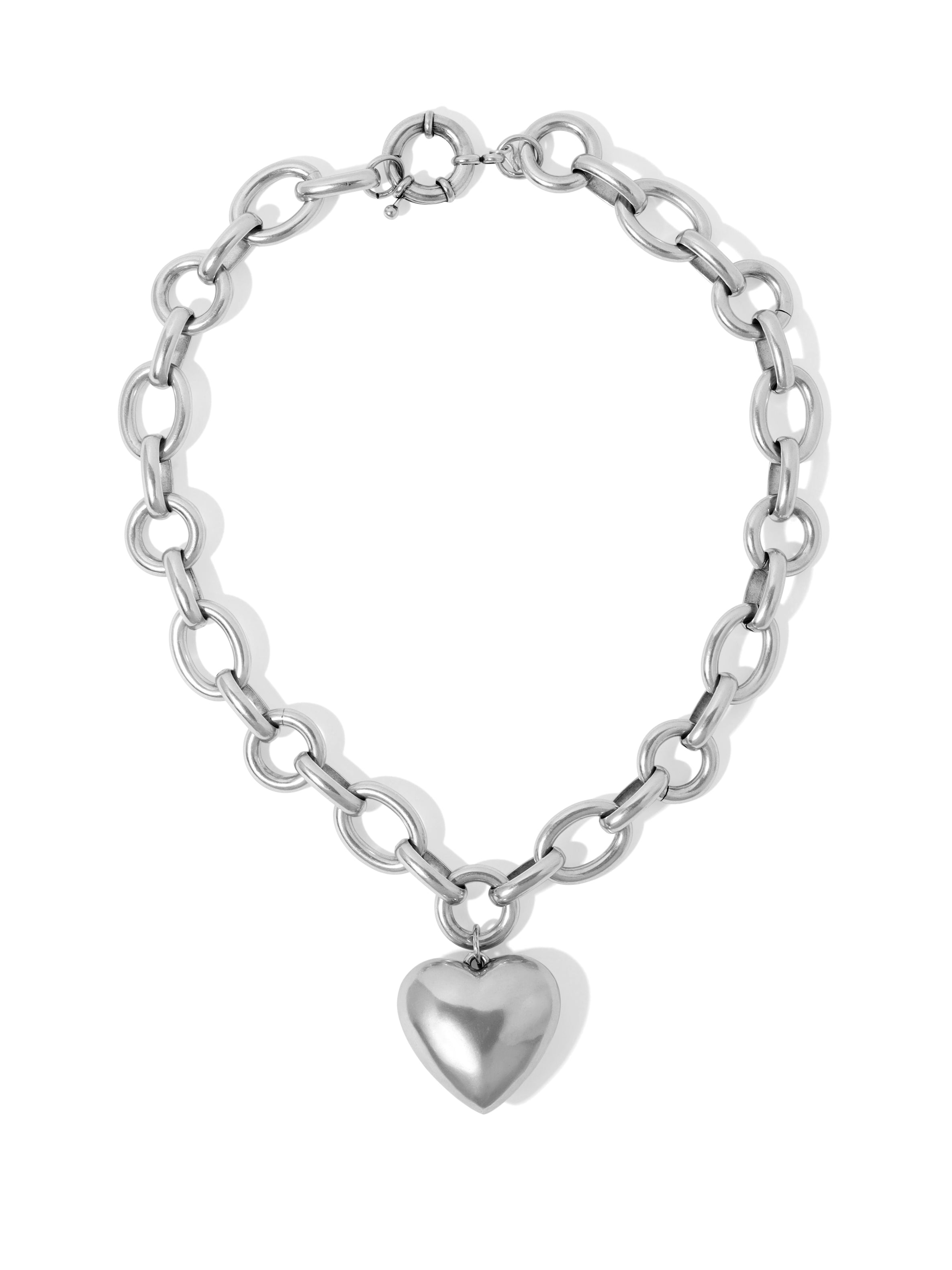 Vanessa Mooney The Penelope Heart Necklace Silver Necklac