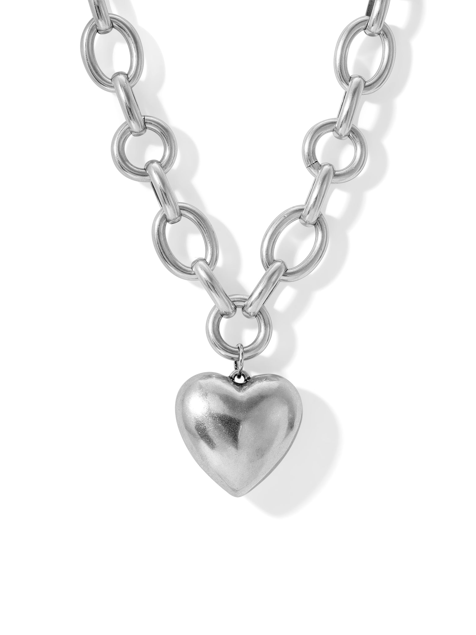 The Penelope Heart Necklace - Silver