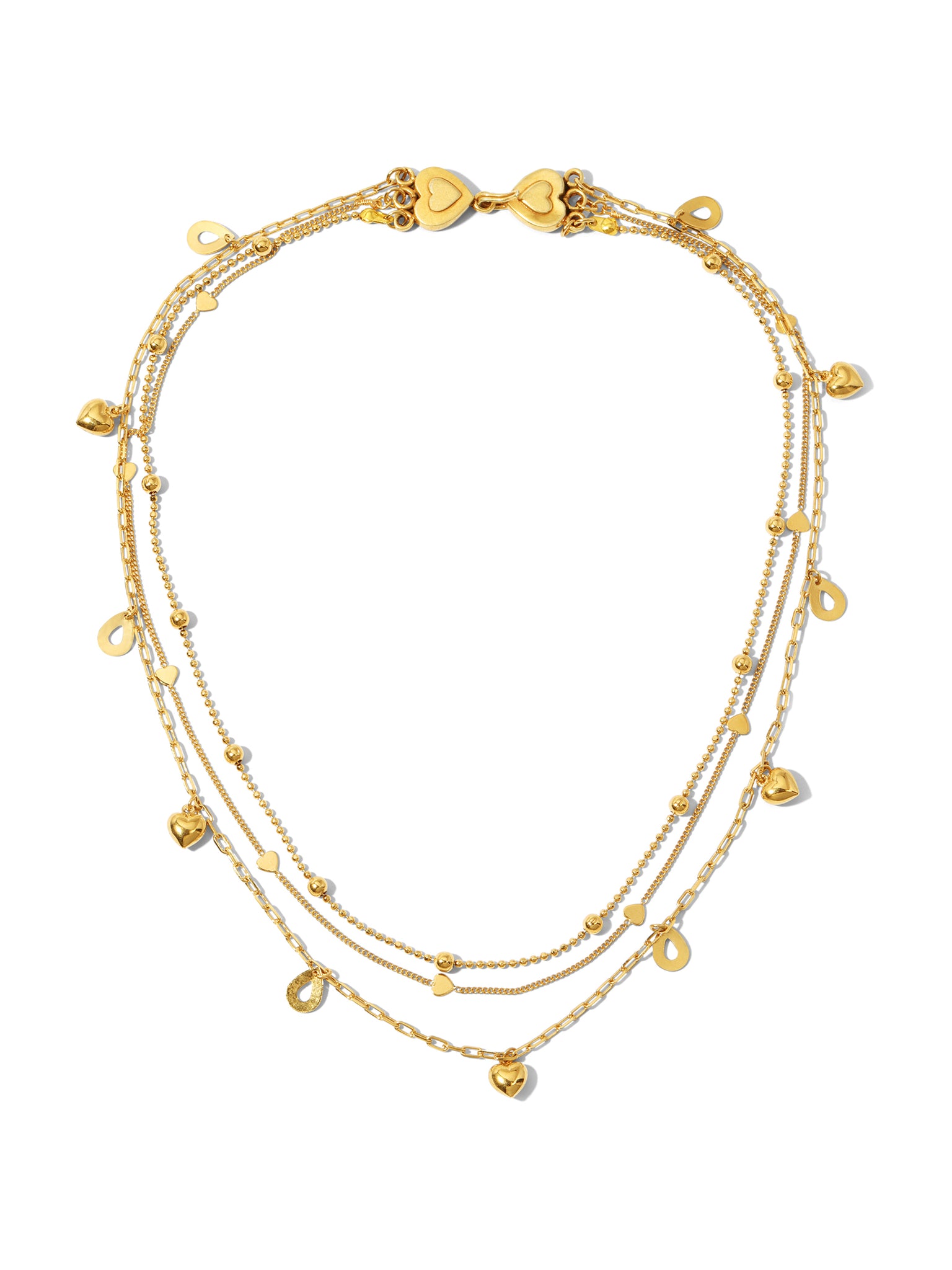 Louis Vuitton Paradise Chain Necklace Silvery Multiple colors