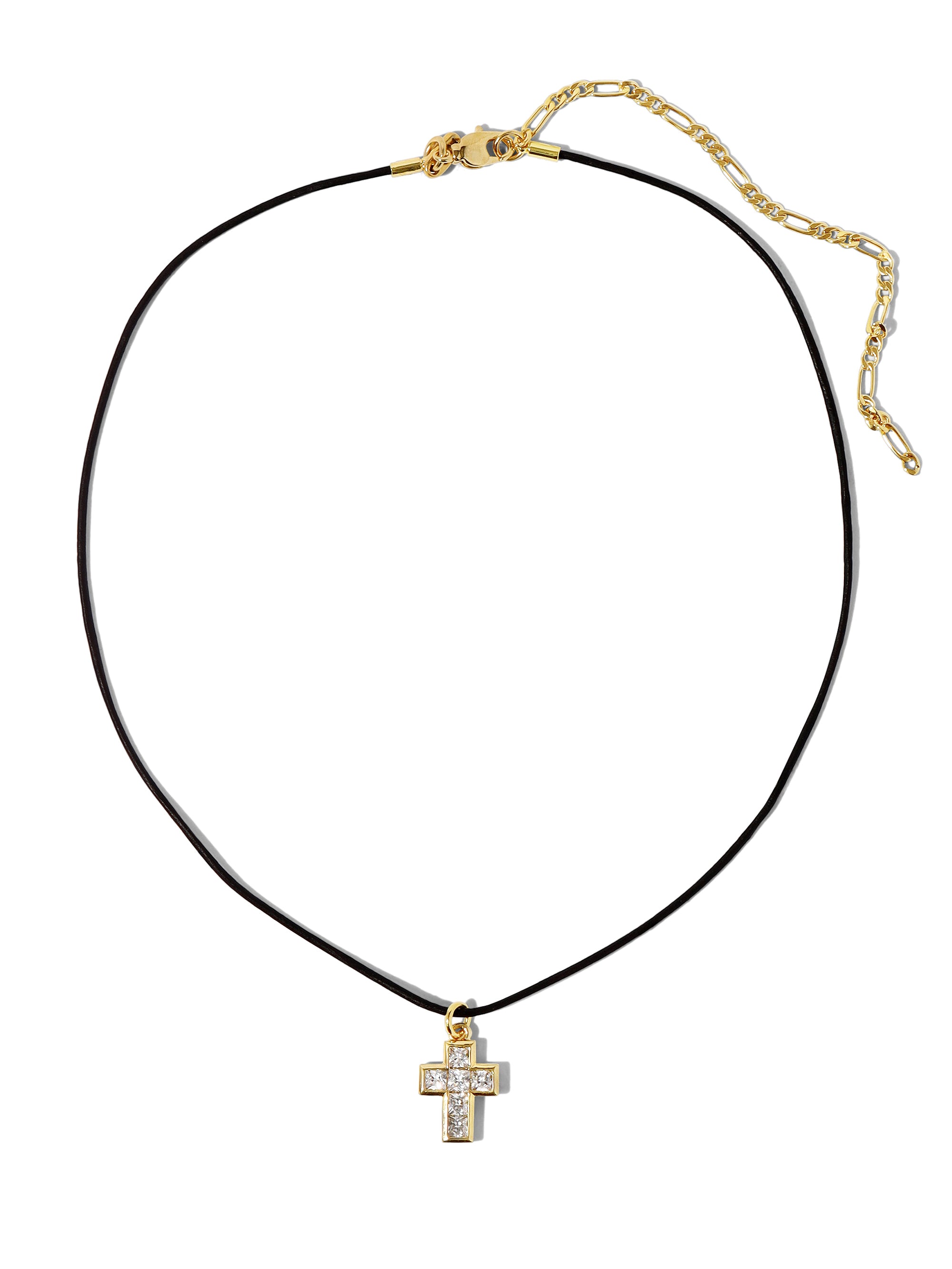 Simple Cross Necklace 18K Gold\\/Silver Filled Faith Pendant Cross Choker  Tiny Necklace for Women Girls - Walmart.com