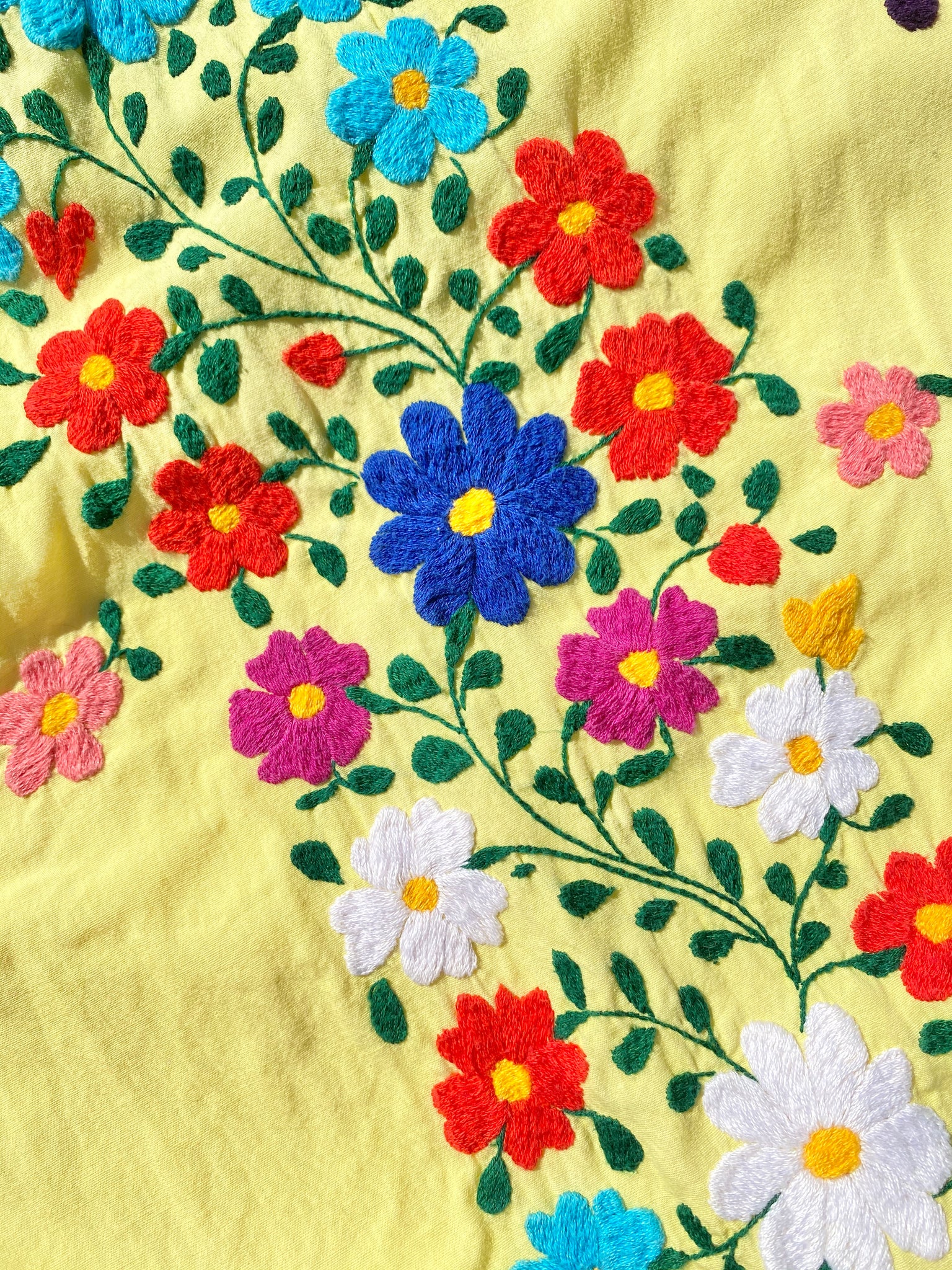 VINTAGE: Maxi Dress - Yellow Floral