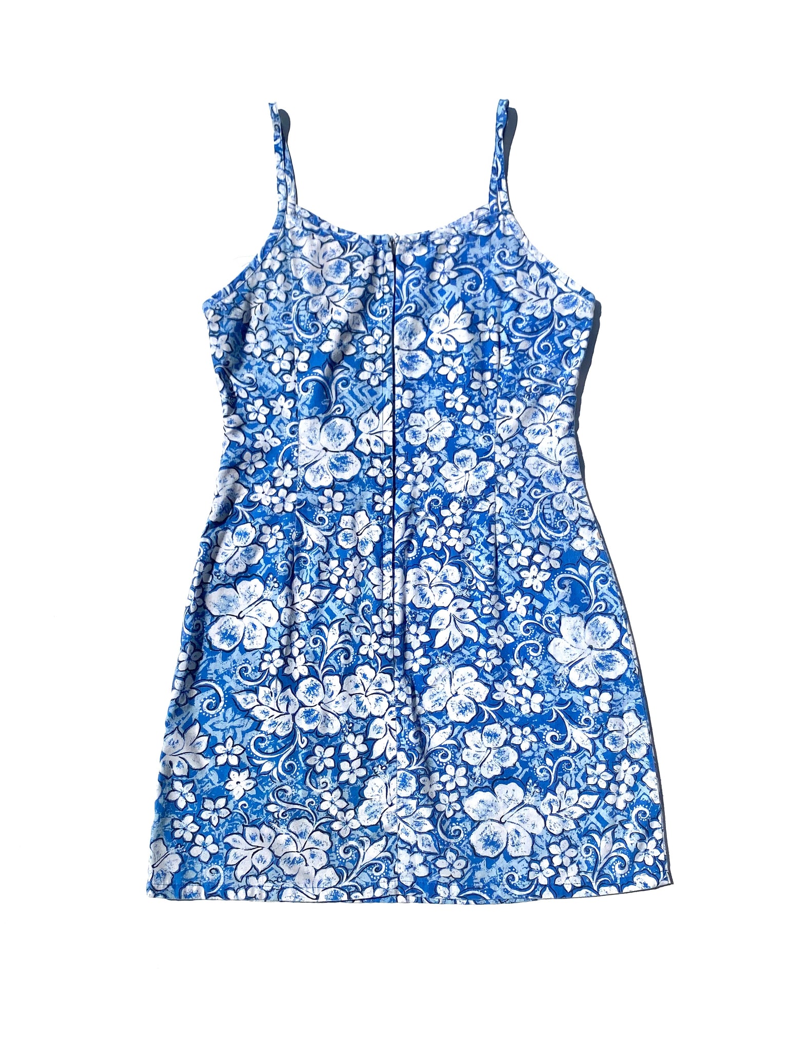 VINTAGE: Mini Dress - Hawaiian Blue