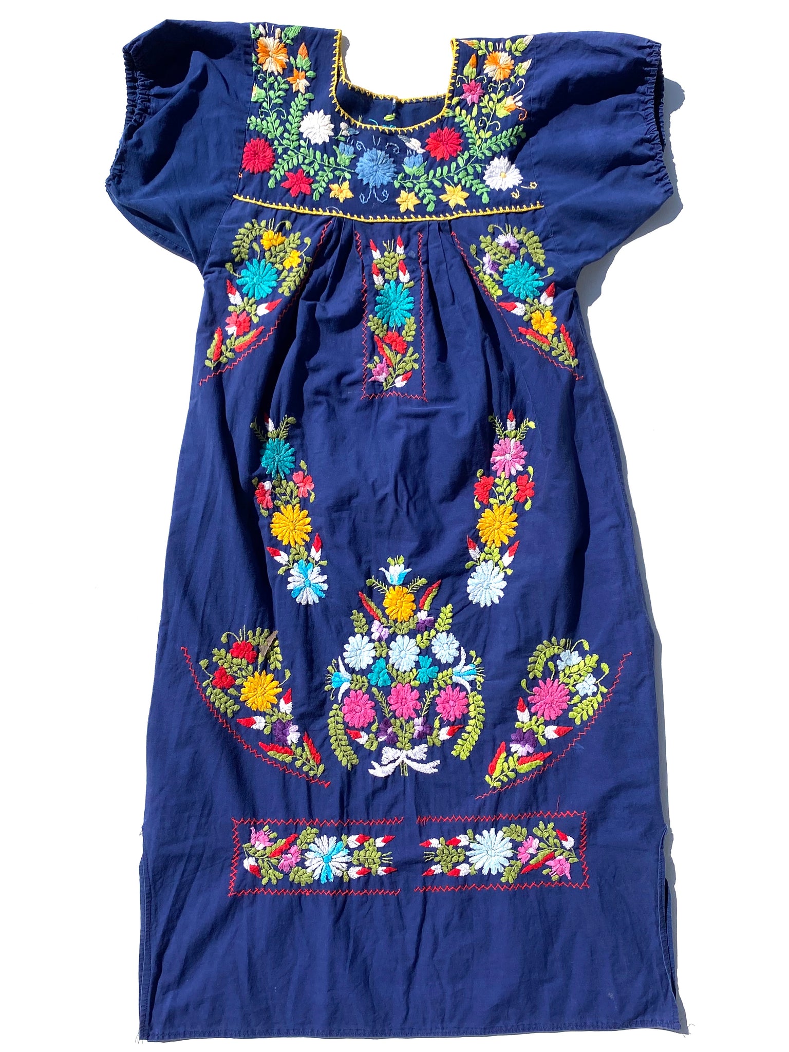 VINTAGE: Maxi Dress - Navy Floral