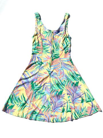 VINTAGE: Sun Dress - Pastel Palms