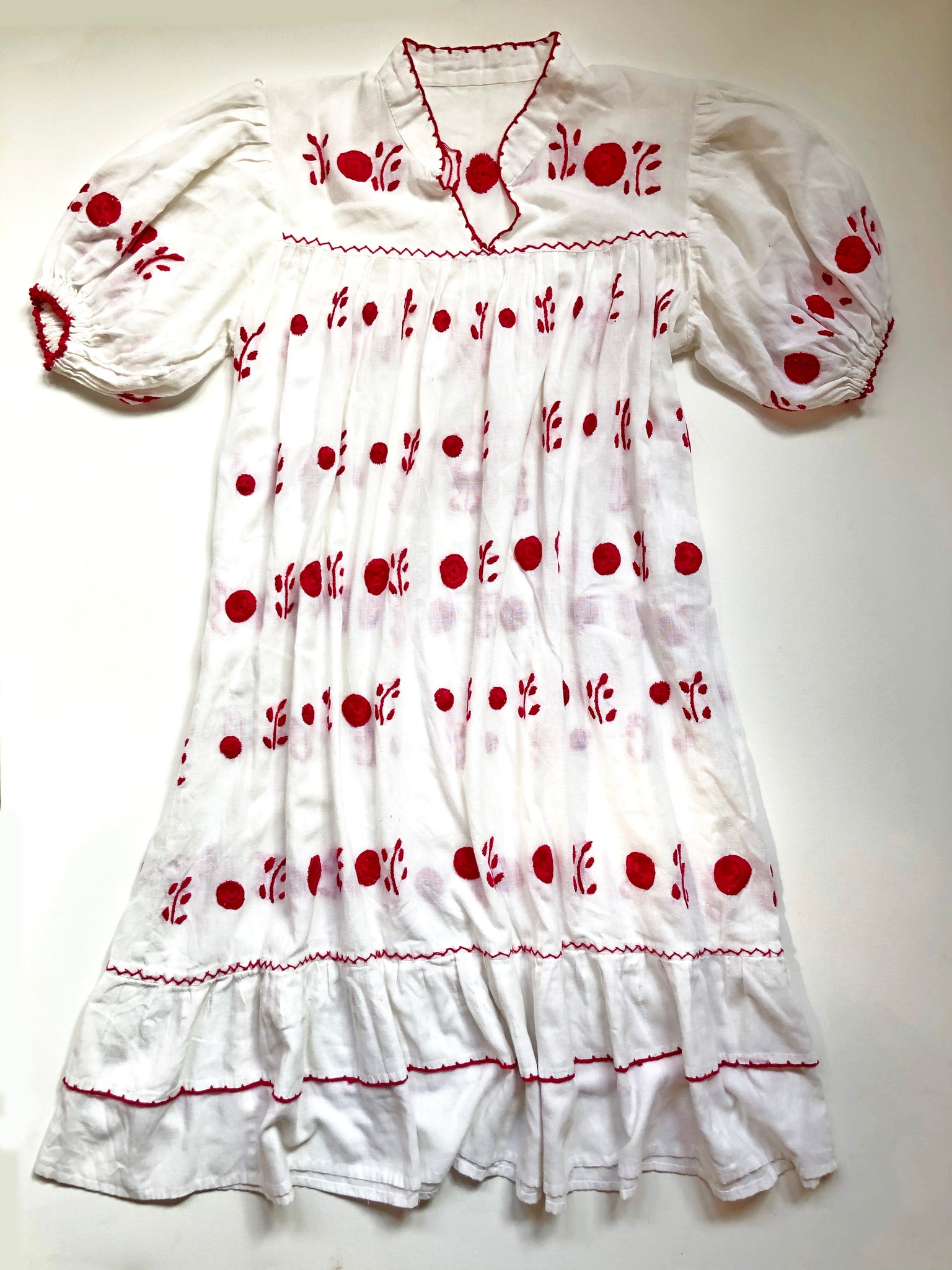 VINTAGE: Hand-Embroidered Cotton Dress