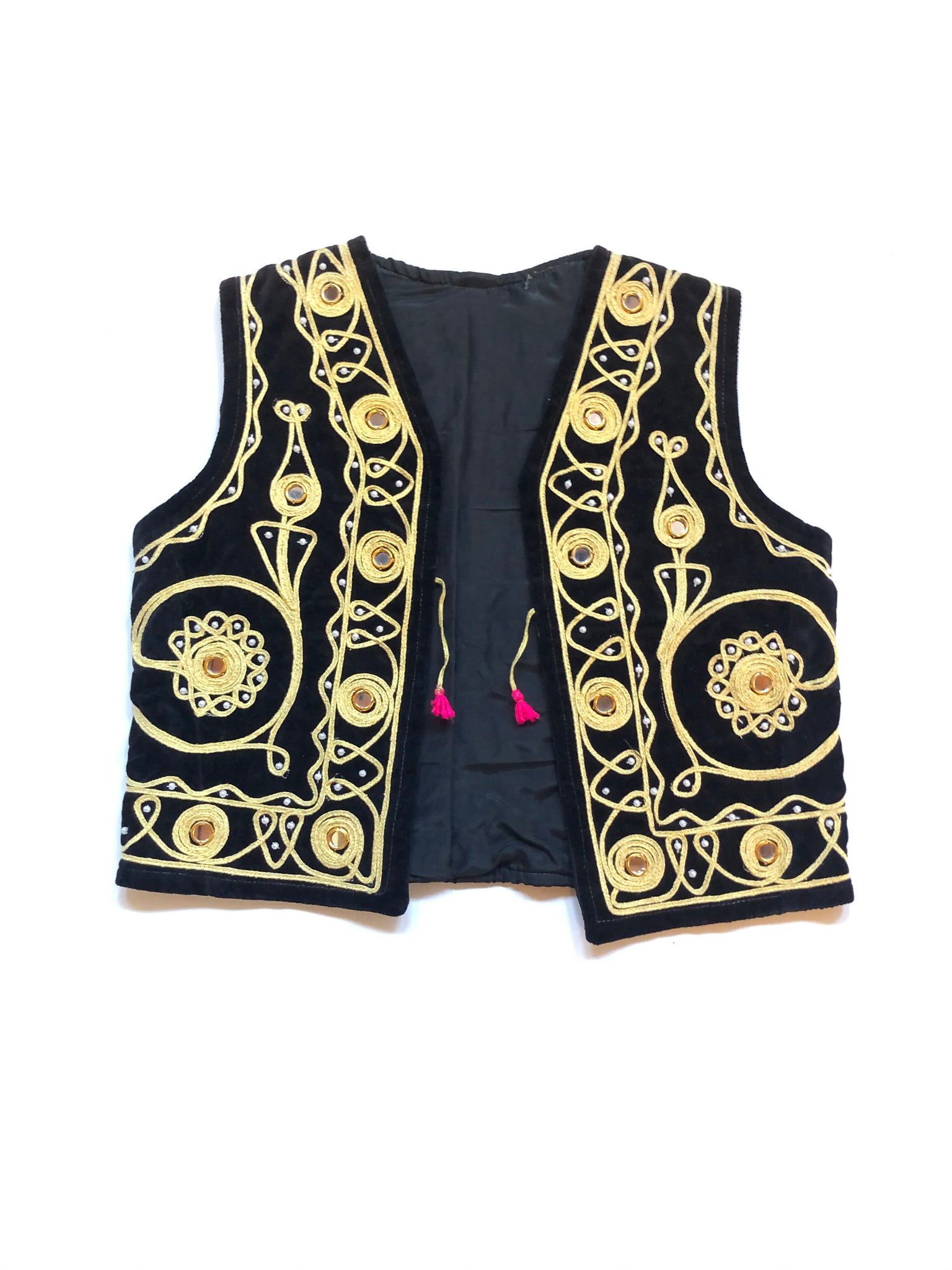 VINTAGE: Velvet Embroidered Vest