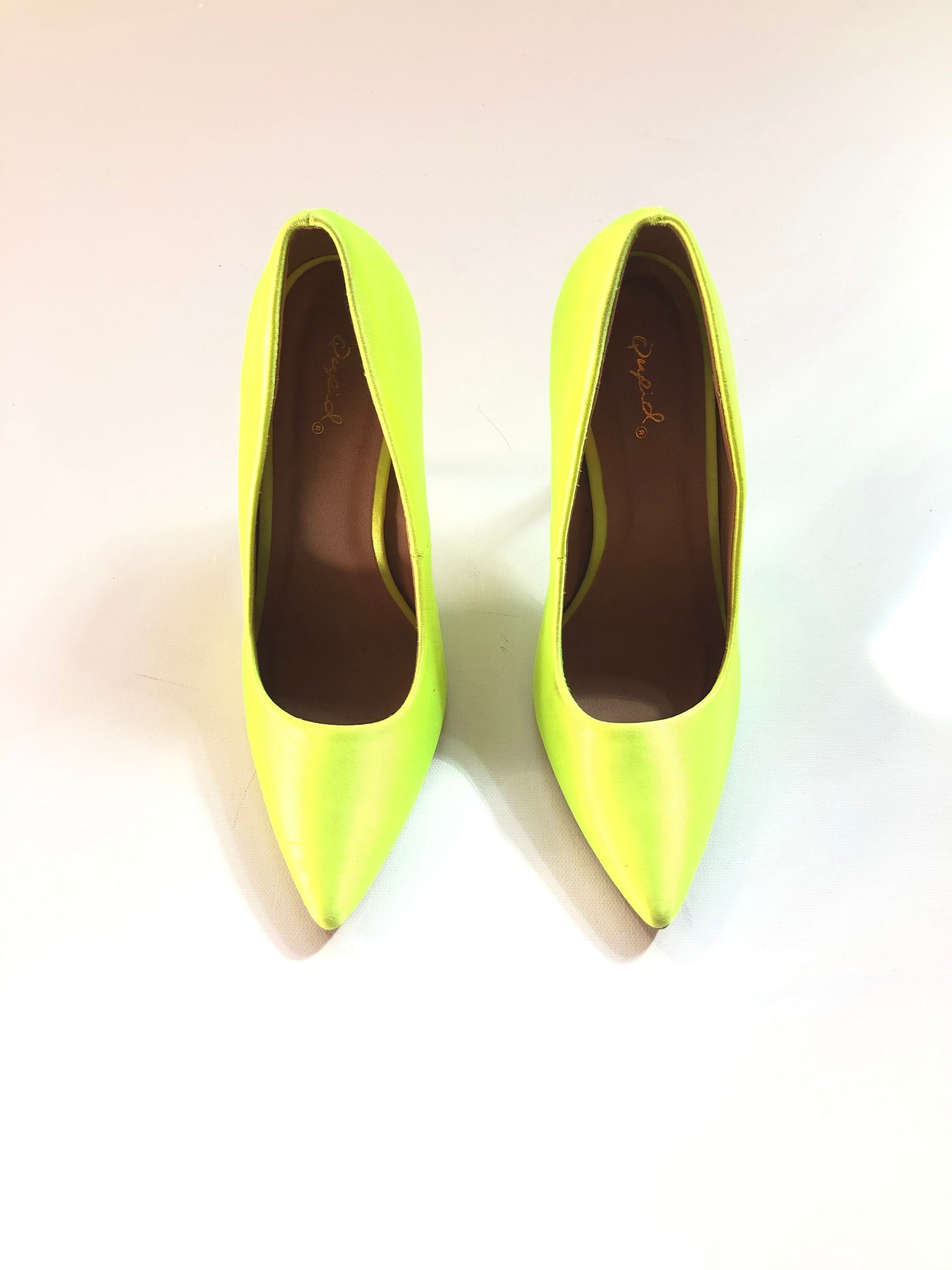 Veowalk Solid Yellow Green Patent Women Pointed Toe Stiletto Pumps Ladies  Wedding Party High Heel Shoes Small Size 33 44 45 - Pumps - AliExpress