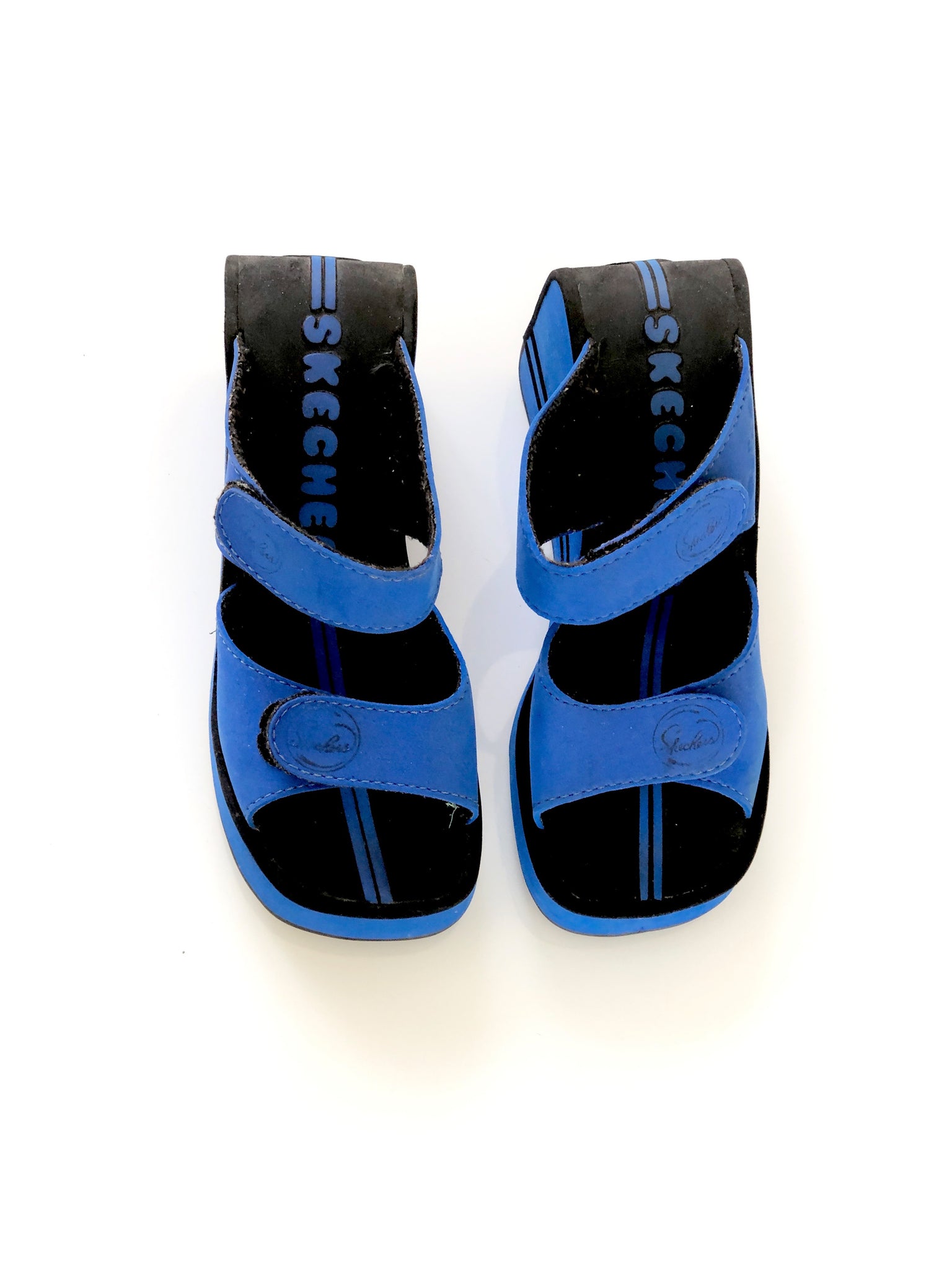 VINTAGE: Blue Platform Sketchers Sandals