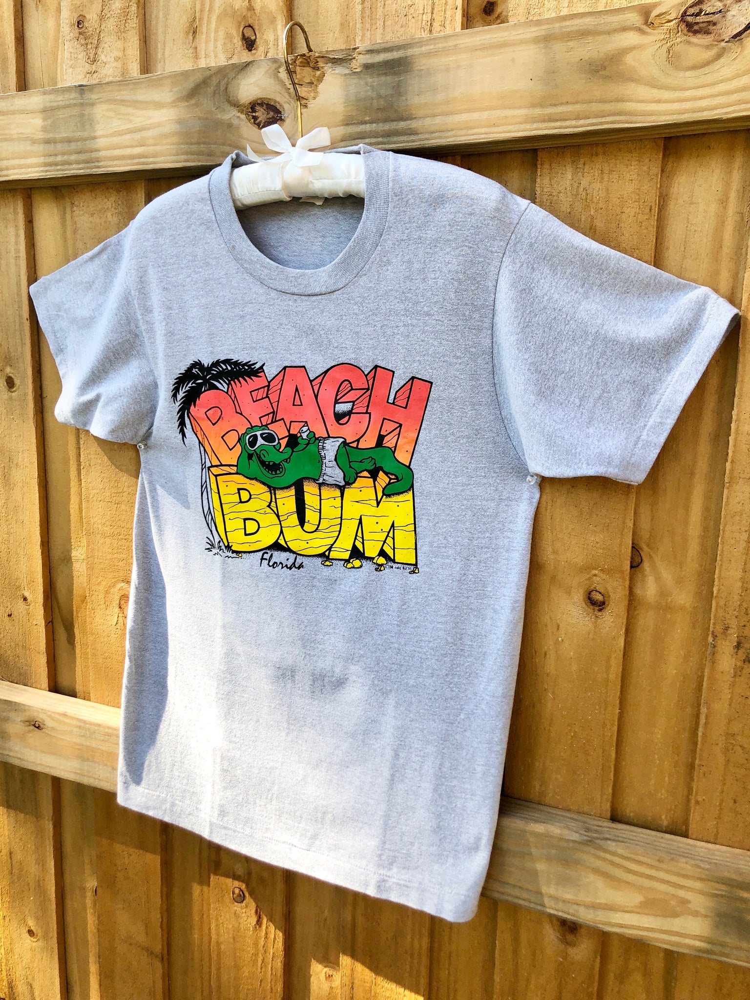 VINTAGE: Heather Gray Beach Bum T-Shirt