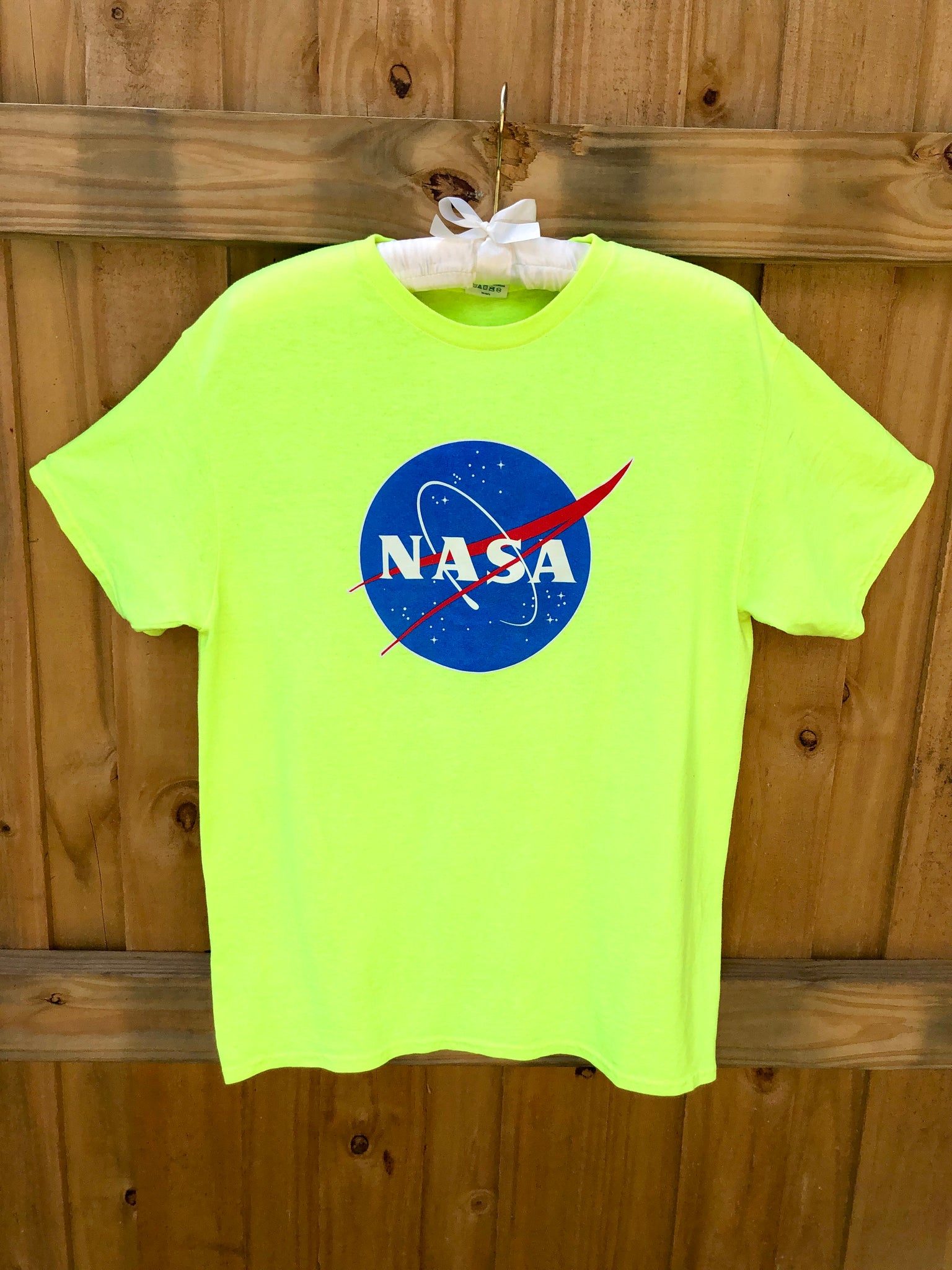 VINTAGE: Neon Yellow NASA T-Shirt