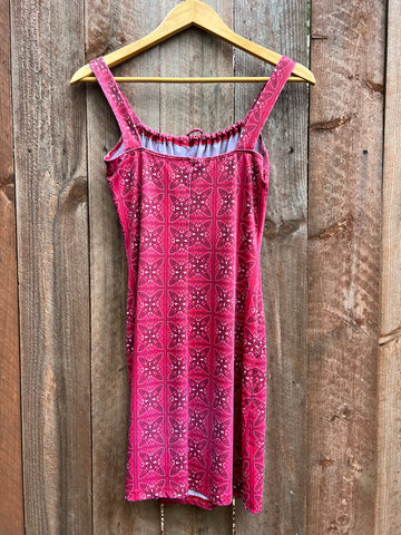 VINTAGE: Red Bandana Print Mini Dress