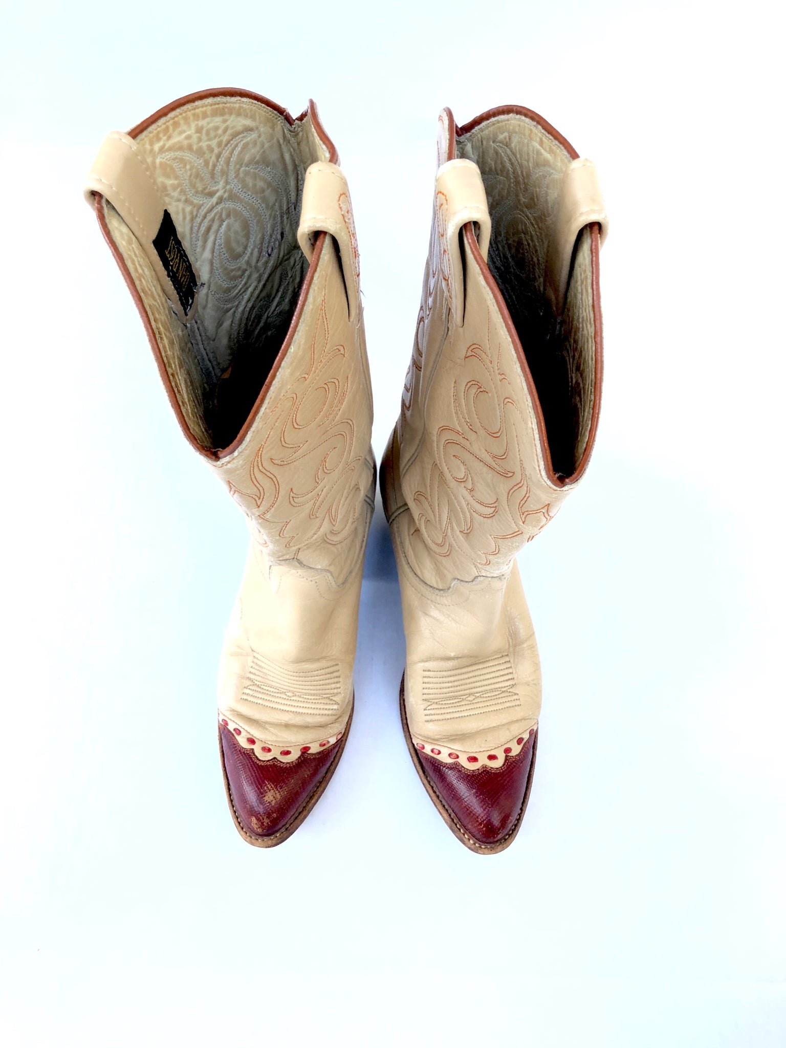 VINTAGE: Dan Post Leather Cowboy Boots