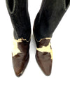 VINTAGE: Code West Cowhide Cowgirl Boots