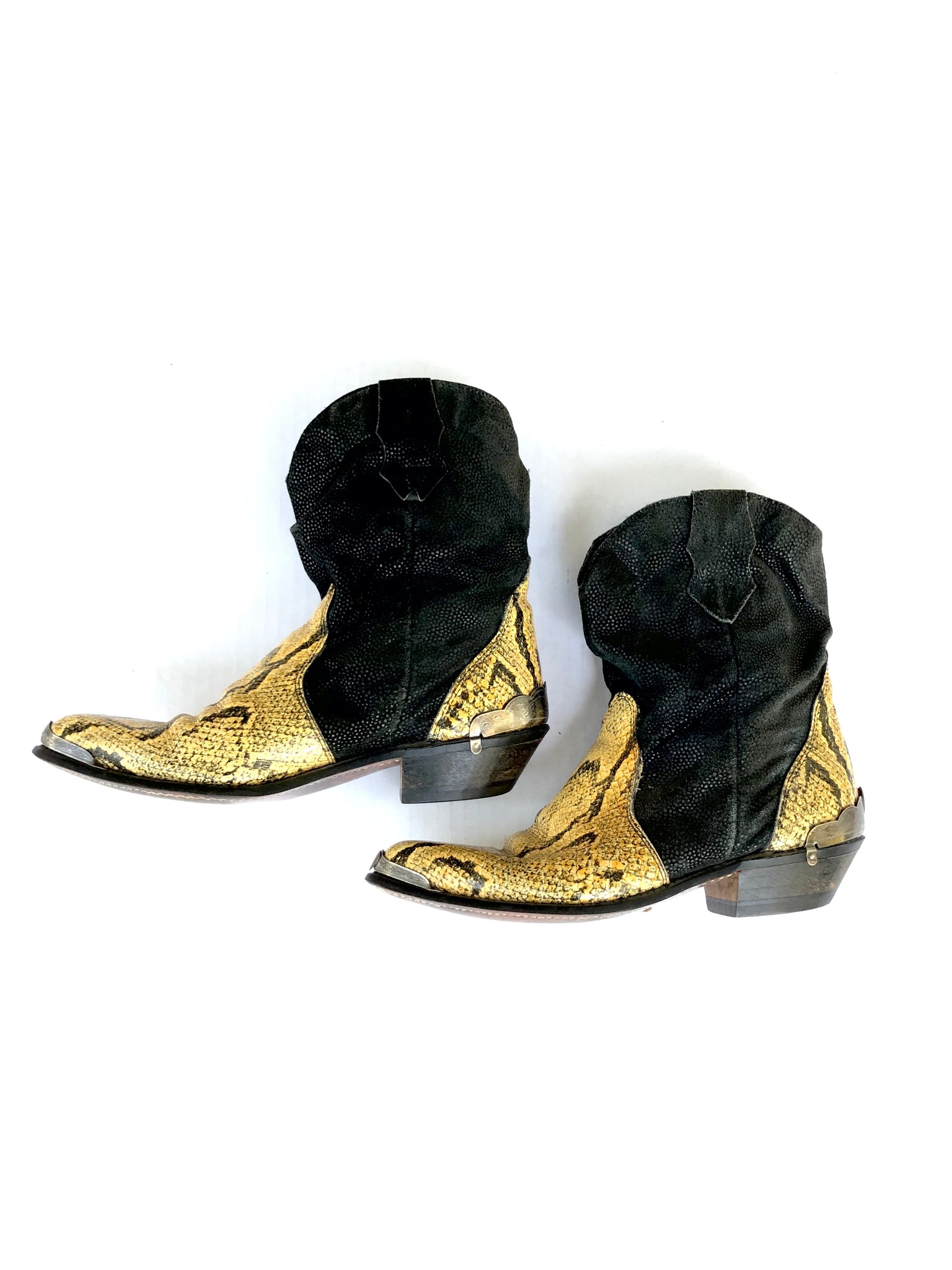 VINTAGE: Snakeskin Leather Boots