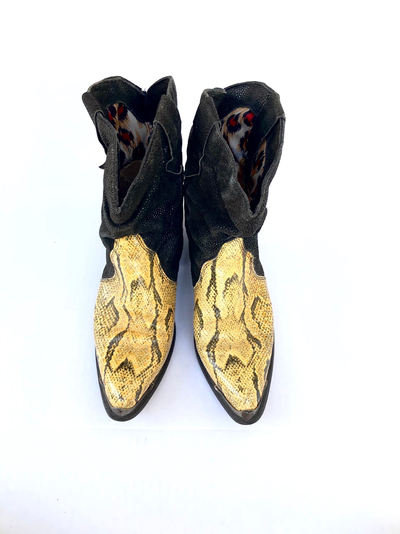 VINTAGE: Snakeskin Leather Boots